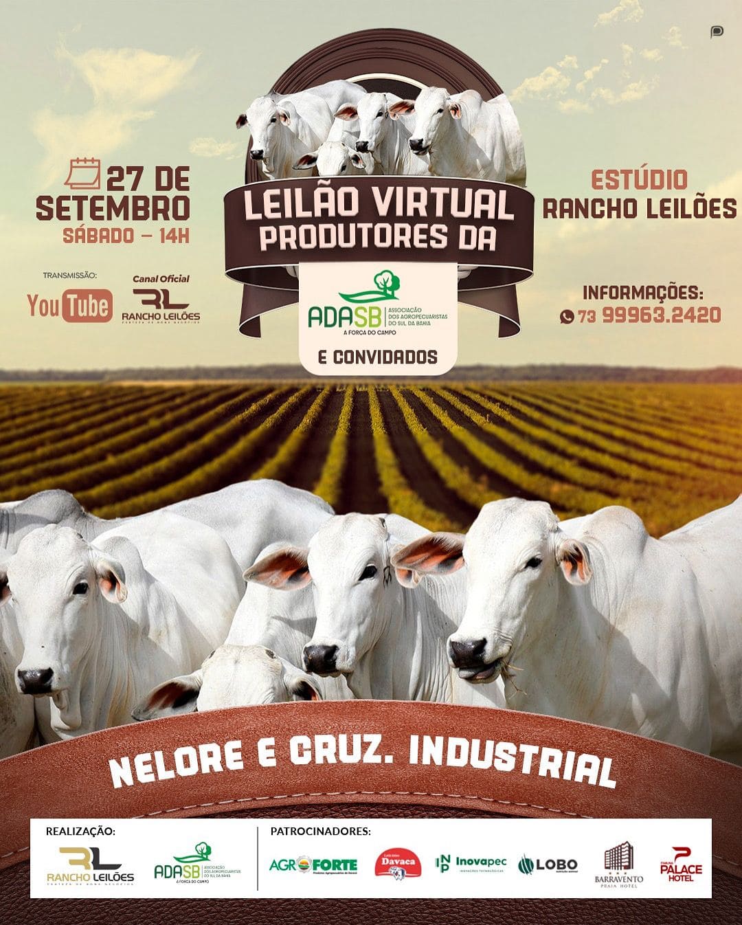 Leilão Virtual Produtores da ADASB