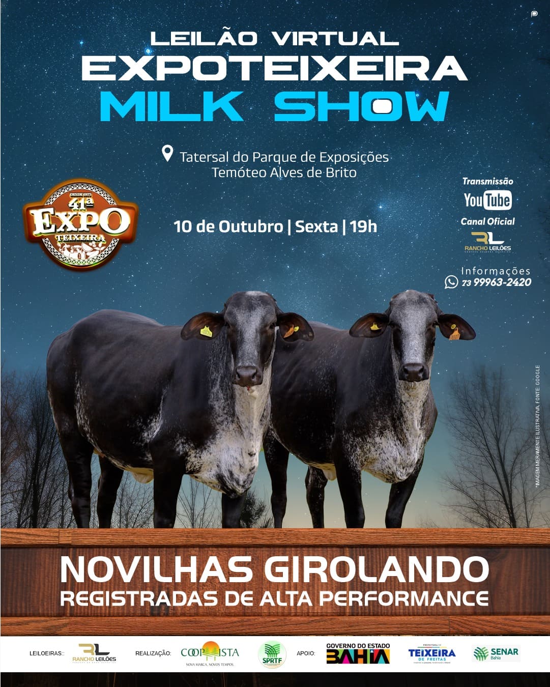 Leilão Virtual Milk Show - ExpoTeixeira