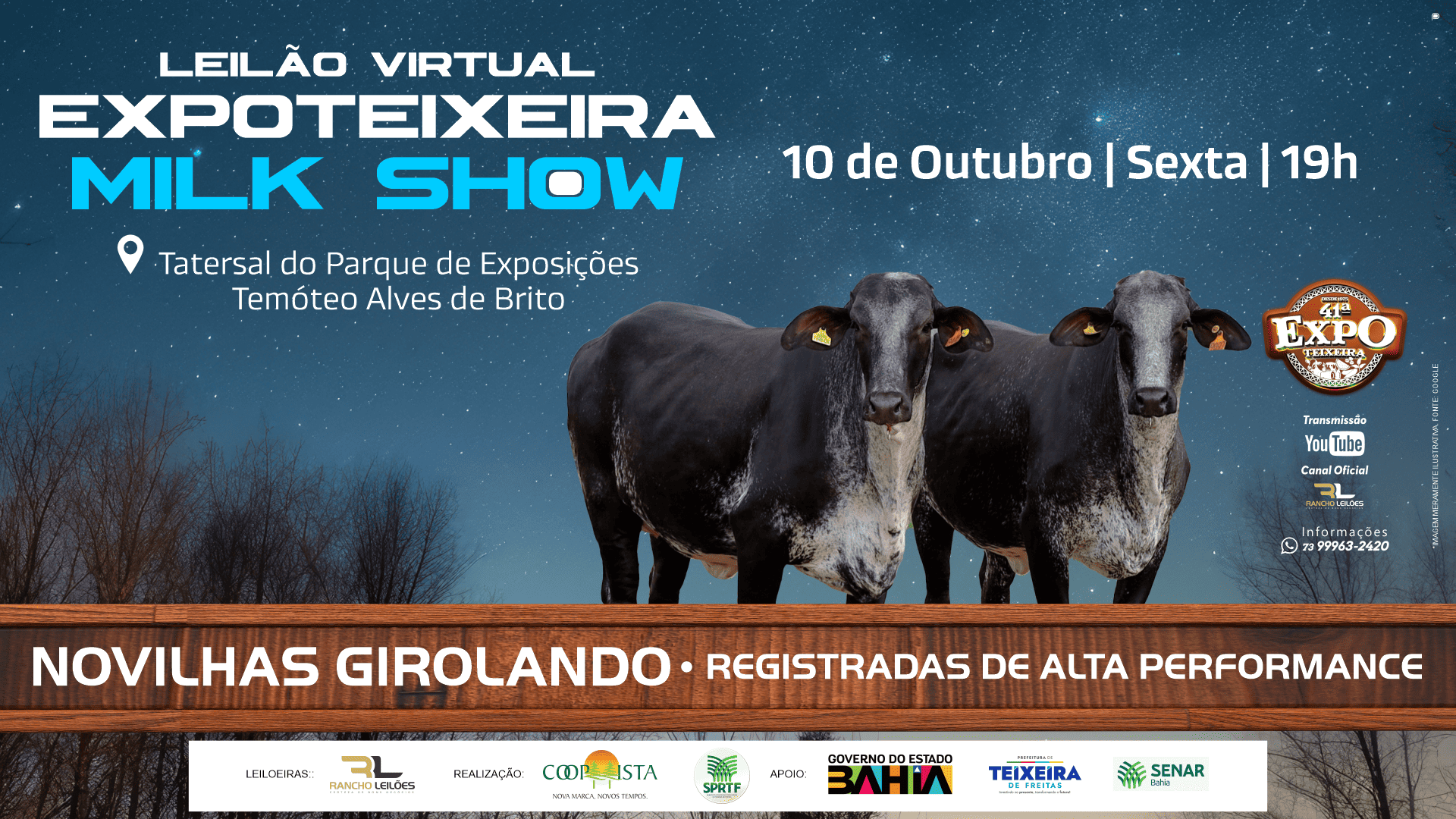 Leilão Virtual Milk Show - ExpoTeixeira